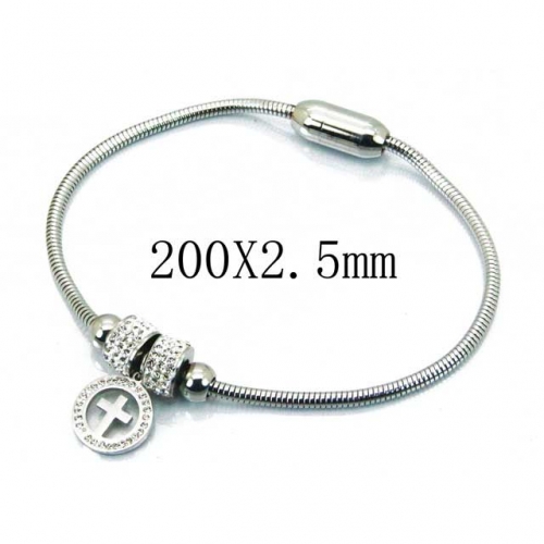 Wholesale Stainless Steel 316L Religion Bracelet NO.#BC24B0014HLL