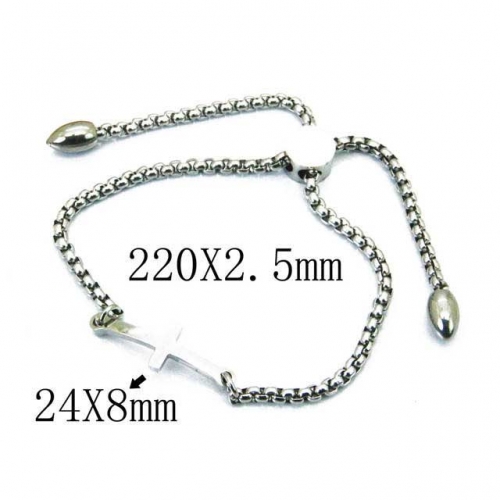 Wholesale Stainless Steel 316L Religion Bracelet NO.#BC23B0138HWW