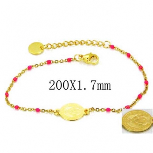 Wholesale Stainless Steel 316L Religion Bracelet NO.#BC76B1451K5D