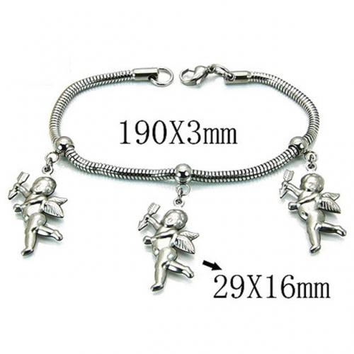 Wholesale Stainless Steel 316L 	PDRA Style Bracelets NO.#BC39B0410NLD