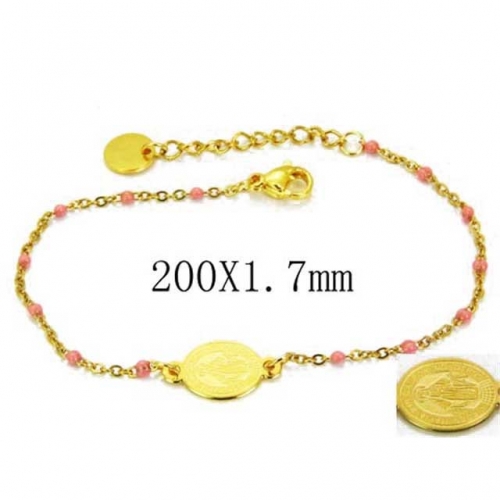 Wholesale Stainless Steel 316L Religion Bracelet NO.#BC76B1452K5S