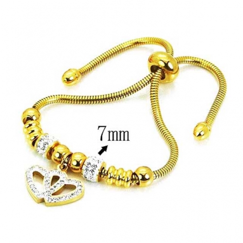 Wholesale Stainless Steel 316L 	PDRA Style Bracelets NO.#BC12B0307HIW
