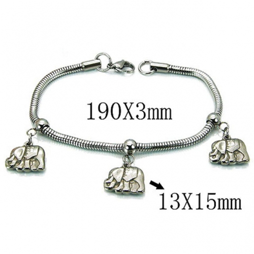 Wholesale Stainless Steel 316L 	PDRA Style Bracelets NO.#BC39B0402NLY