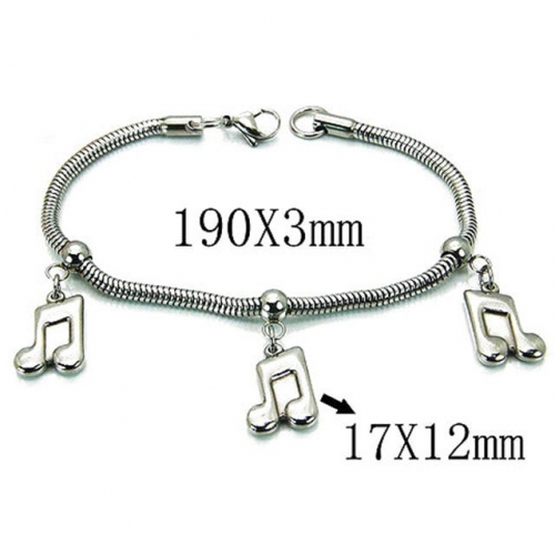 Wholesale Stainless Steel 316L 	PDRA Style Bracelets NO.#BC39B0400NLT