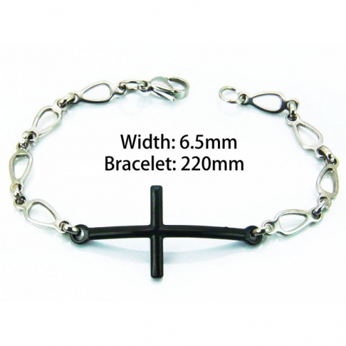 Wholesale Stainless Steel 316L Religion Bracelet NO.#BC55B0682MW