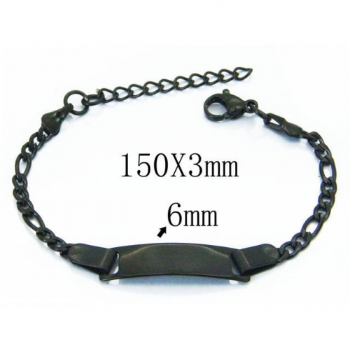 Wholesale Stainless Steel 316L ID Bracelets NO.#BC40B0205KZ