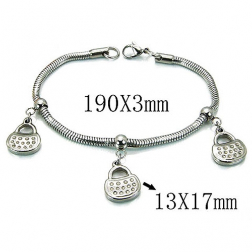 Wholesale Stainless Steel 316L 	PDRA Style Bracelets NO.#BC39B0401NLY