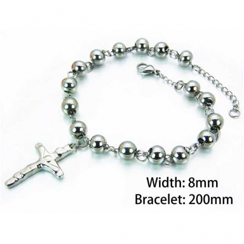 Wholesale Stainless Steel 316L Religion Bracelet NO.#BC76B0520LL