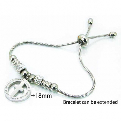Wholesale Stainless Steel 316L Religion Bracelet NO.#BC12B0384HHQ