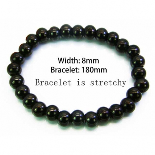 Wholesale Stainless Steel 316L Steel Bead Bracelets NO.#BC76B0484LL