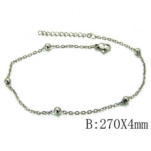 Wholesale Stainless Steel 316L Fashion Anklets NO.#BC70B0532IL