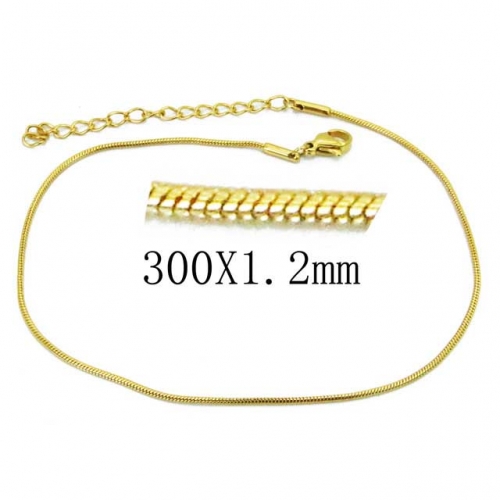 Wholesale Stainless Steel 316L Fashion Anklets NO.#BC62B0316JLW
