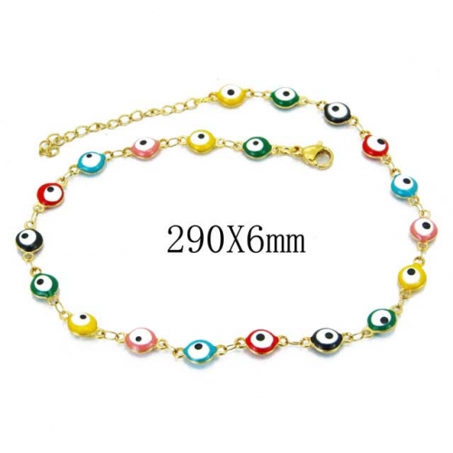 Wholesale Stainless Steel 316L Fashion Anklets NO.#BC62B0319LC