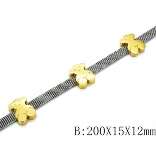 Wholesale Stainless Steel 316L Fashion Bracelet NO.#BC64B0407HPZ