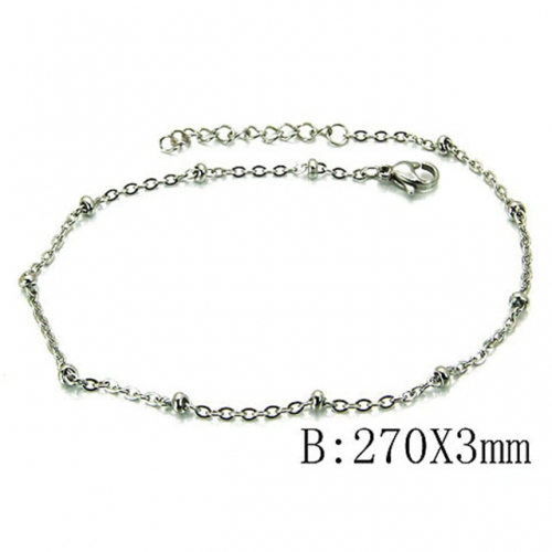 Wholesale Stainless Steel 316L Fashion Anklets NO.#BC70B0528IE