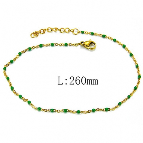 Wholesale Stainless Steel 316L Fashion Anklets NO.#BC70B0517JF