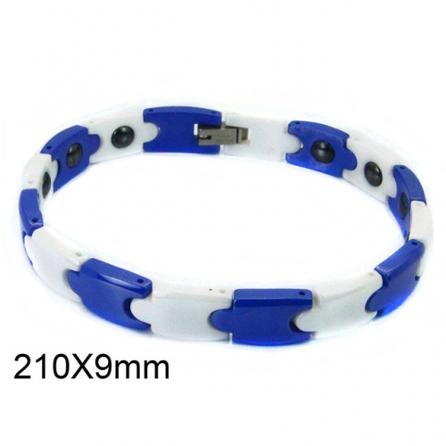 Wholesale Stainless Steel 316L Strap Bracelet NO.#BC36B0155JBB
