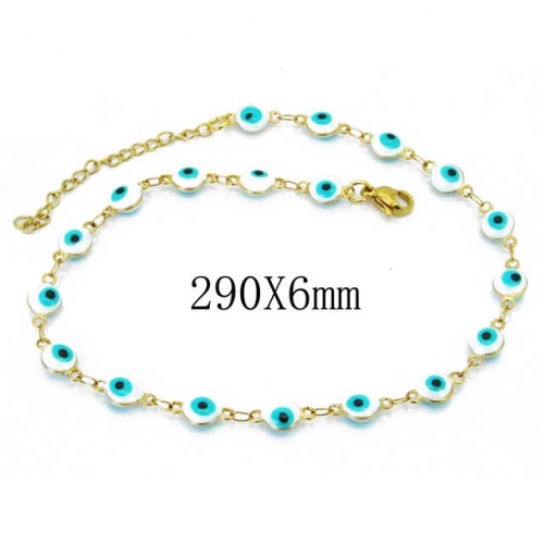 Wholesale Stainless Steel 316L Fashion Anklets NO.#BC62B0318LW