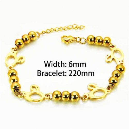 Wholesale Stainless Steel 316L Steel Bead Bracelets NO.#BC76B0888MS