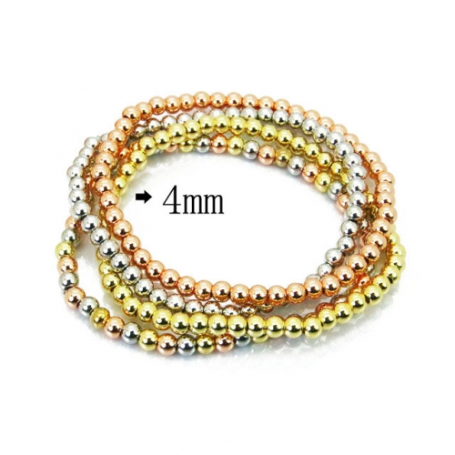 Wholesale Stainless Steel 316L Steel Bead Bracelets NO.#BC35B0997HJW