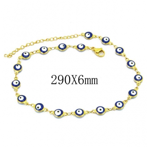 Wholesale Stainless Steel 316L Fashion Anklets NO.#BC62B0321LF