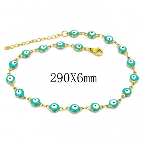 Wholesale Stainless Steel 316L Fashion Anklets NO.#BC62B0320LQ