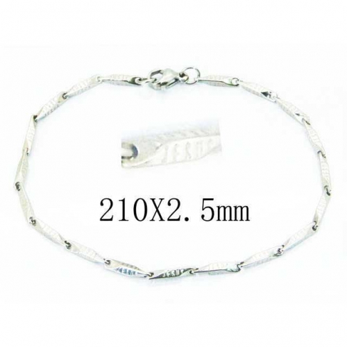 Wholesale Stainless Steel 316L Chain Bracelets NO.#BC70B0562IL