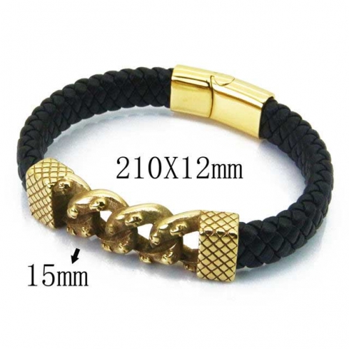 BaiChuan Wholesale Fashion Leather Bracelet NO.#BC23B0166HLS