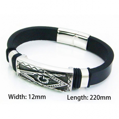 BaiChuan Wholesale Fashion Leather Bracelet NO.#BC29B0044HLR