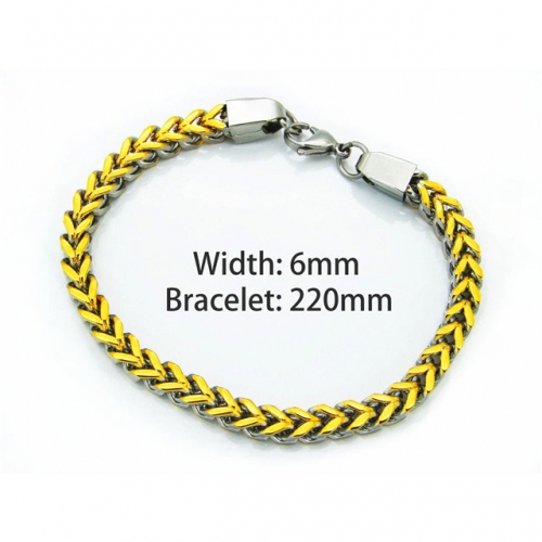Wholesale Stainless Steel 316L Chain Bracelets NO.#BC40B0010H10