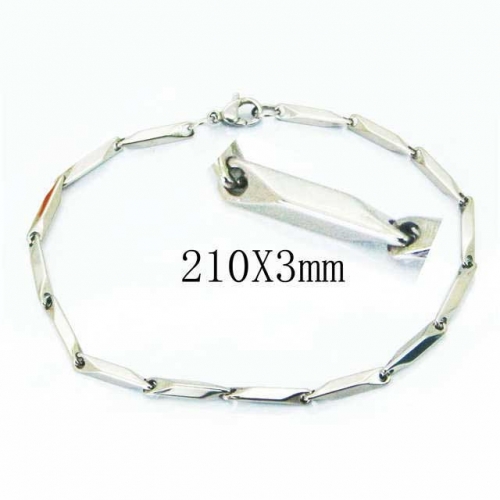 Wholesale Stainless Steel 316L Chain Bracelets NO.#BC70B0548IL
