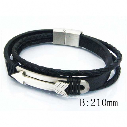 BaiChuan Wholesale Fashion Leather Bracelet NO.#BC23B0026HKW