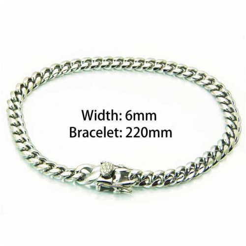 Wholesale Stainless Steel 316L Men's Bracelet NO.#BC18B0857HPR
