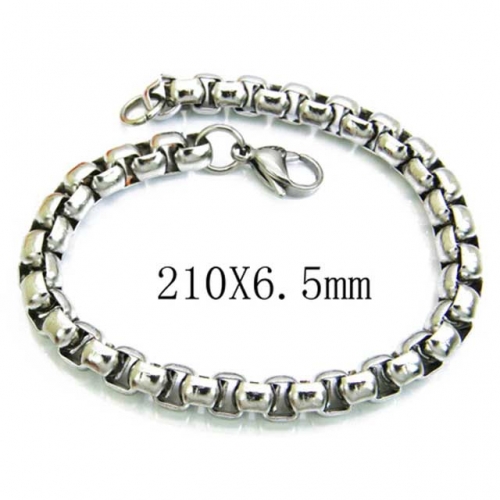 Wholesale Stainless Steel 316L Chain Bracelets NO.#BC70B0008K0