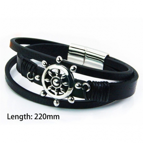 BaiChuan Wholesale Fashion Leather Bracelet NO.#BC29B0022H4R