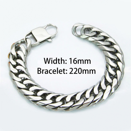 Wholesale Stainless Steel 316L Men's Bracelet NO.#BC82B0005IZZ