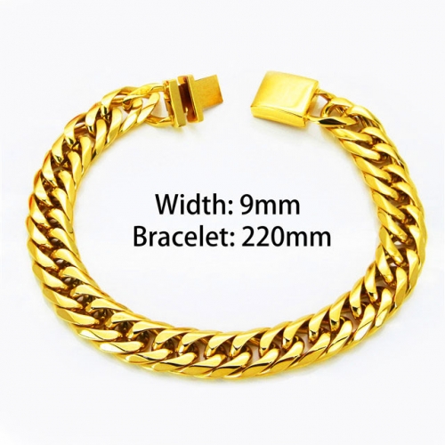 Wholesale Stainless Steel 316L Men's Bracelet NO.#BC82B0017HMZ