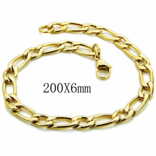 Wholesale Stainless Steel 316L Chain Bracelets NO.#BC70B0112J0