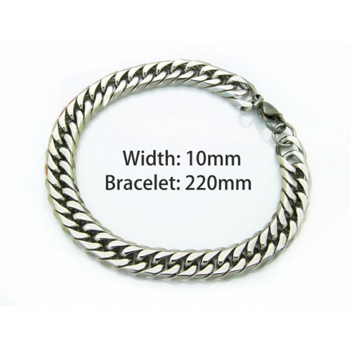 Wholesale Stainless Steel 316L Chain Bracelets NO.#BC40B0013P0