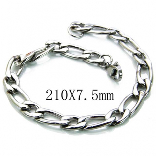 Wholesale Stainless Steel 316L Chain Bracelets NO.#BC70B0119J0