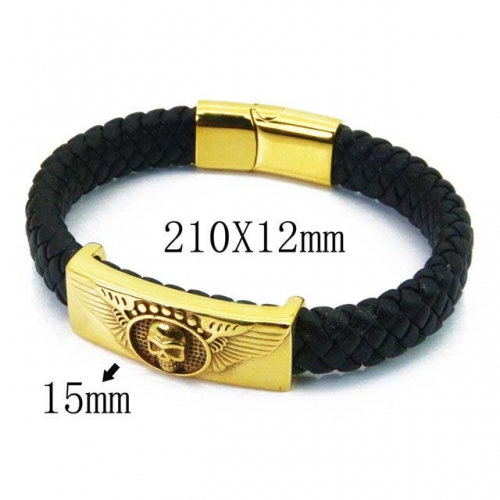 BaiChuan Wholesale Fashion Leather Bracelet NO.#BC23B0164HLV