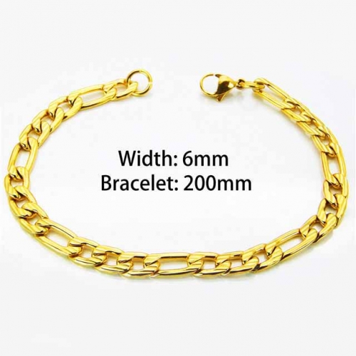 Wholesale Stainless Steel 316L Chain Bracelets NO.#BC70B0432JZ