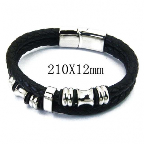 BaiChuan Wholesale Fashion Leather Bracelet NO.#BC23B0163HJF