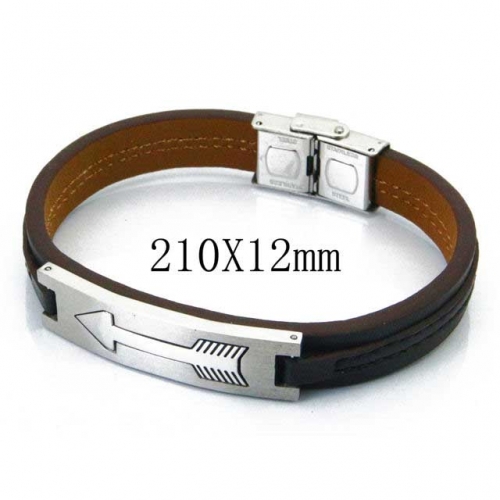 BaiChuan Wholesale Fashion Leather Bracelet NO.#BC23B0210HJD