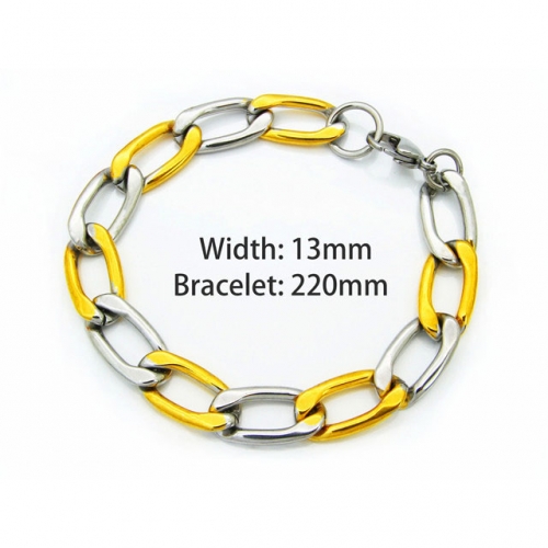 Wholesale Stainless Steel 316L Chain Bracelets NO.#BC40B0007P0