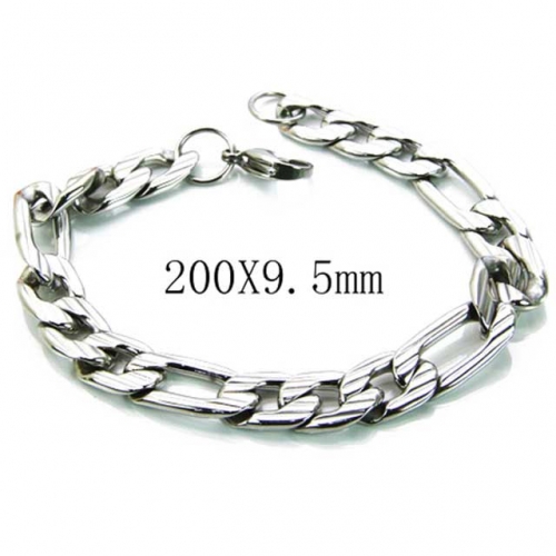 Wholesale Stainless Steel 316L Chain Bracelets NO.#BC70B0123K0