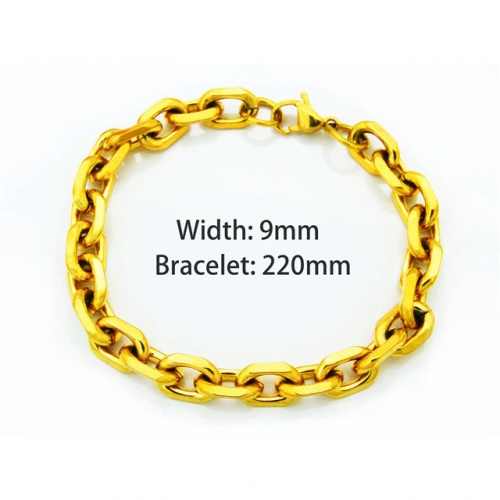Wholesale Stainless Steel 316L Chain Bracelets NO.#BC40B0006O5