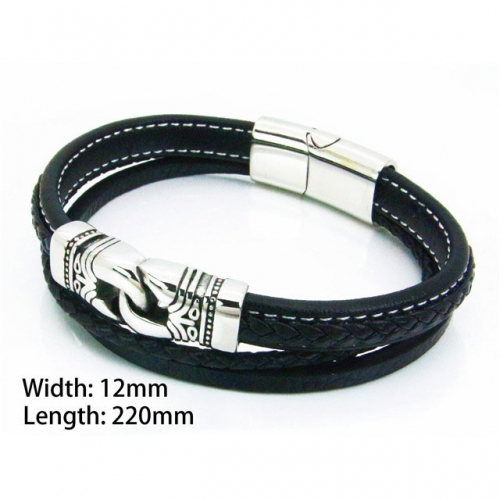 BaiChuan Wholesale Fashion Leather Bracelet NO.#BC29B0032HMX