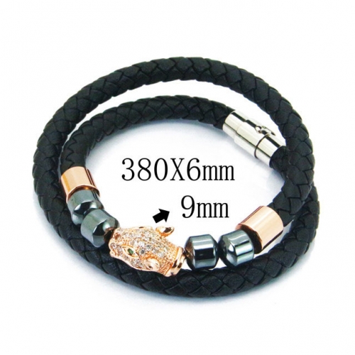 BaiChuan Wholesale Fashion Leather Bracelet NO.#BC41B0084ILT