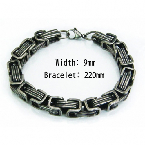 Wholesale Stainless Steel 316L Chain Bracelets NO.#BC37B0056PCA